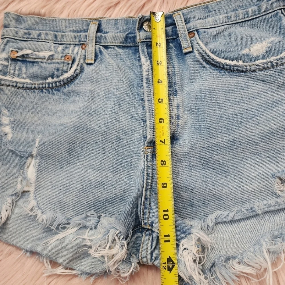 Agolde Vintage cut off Parker denim distressed jean shorts
